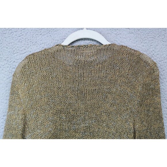 Double U Open Knit Tank and Cardigan-Size Medium-Gold Sparkle-Rare - Picture 12 of 16